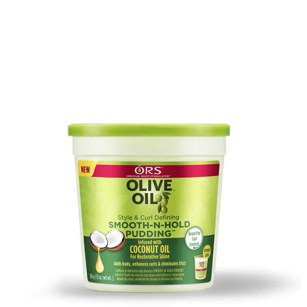 ORS OLIVE OIL STYLE AND CURL SMOOTH-N-HOLD PUDDING 13oz