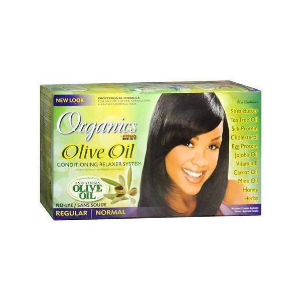 Organics by Africa's BEST OLIVE OIL CONDITIONING RELAXER SYSTEM - REGULAR