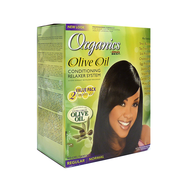 Organics by Africa's BEST OLIVE OIL CONDITIONING RELAXER SYSTEM - REGULAR - Image 2