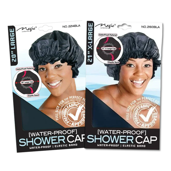Magic Collection Shower Cap-Black