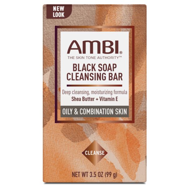 AMBI Black Soap Cleansing Bar With Shea Butter 3.5oz