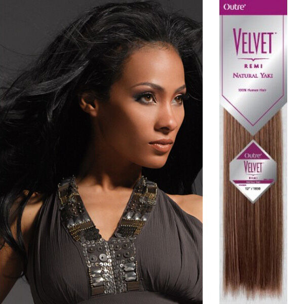 OUTRE VELVET REMI NATURAL YAKI HUMAN HAIR WEAVING 10S" -14"