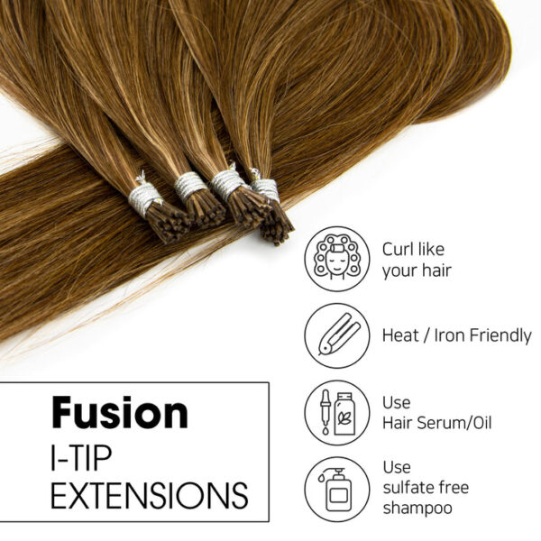 Hair Couture-Remy I-Tip Fusion Extensions STRAIGHT - Image 5