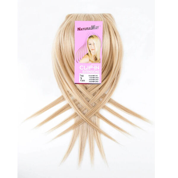 Natural Way Human CLIP- IN EXTENSIONS 7pcs 20" - Image 2