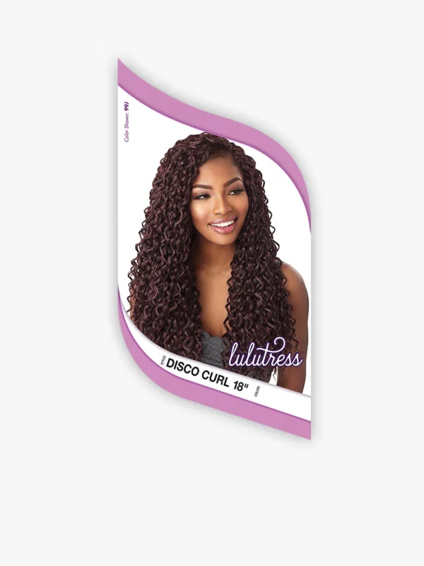 SENSATIONNEL LULUTRESS CROCHET BRAID 18" - DISCO CURL - Image 4