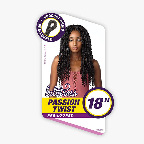 SENSATIONNEL LULUTRESS CROCHET BRAID PASSION TWIST 18" - Image 2