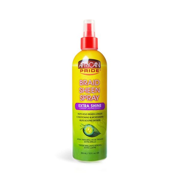 African Pride OLIVE MIRACLE Braid Sheen Spray EXTRA SHINE 12oz - Image 2