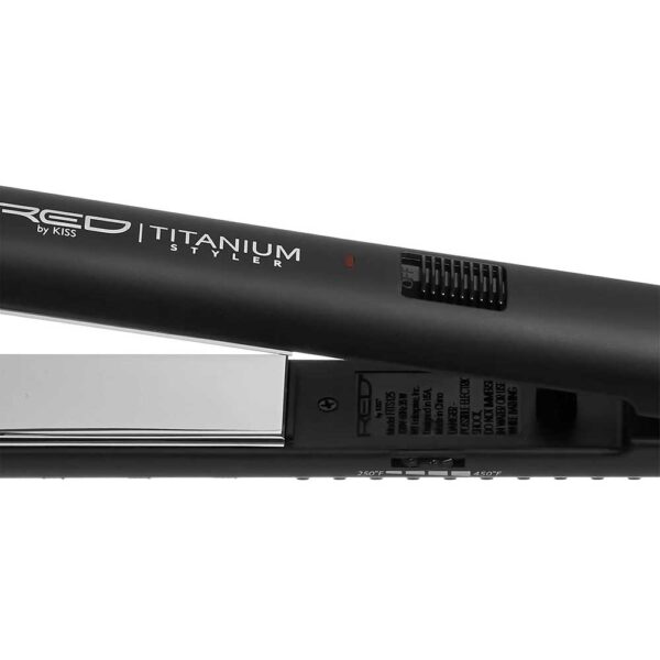 RED 1 1/4" TITANIUM STYLER #FITS125 - Image 3