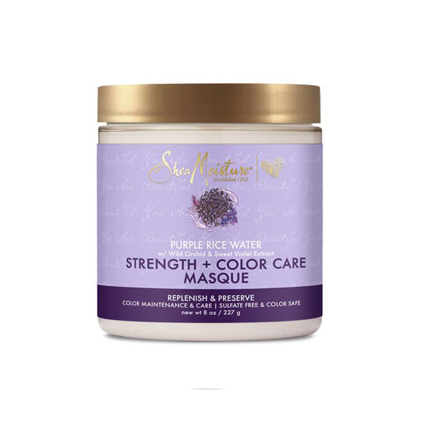 Shea Moisture PURPLE RICE WATER STRENGTH & COLOR CARE MASQUE 8oz