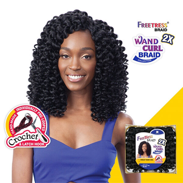 SHAKE-N-GO FREETRESS BRAID - 2X RINGLET WAND CURL