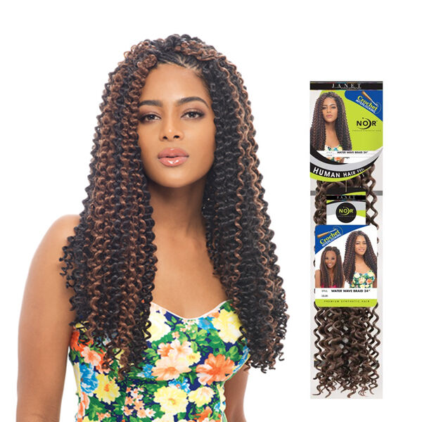 Janet Collection Noir Water Wave braid 24"