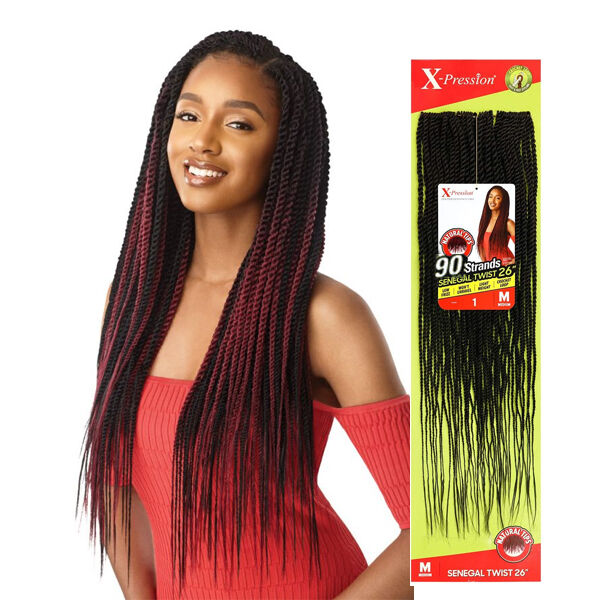 OUTRE X-PRESSION SENEGAL TWIST MEDIUM natural tip 90 strands 26