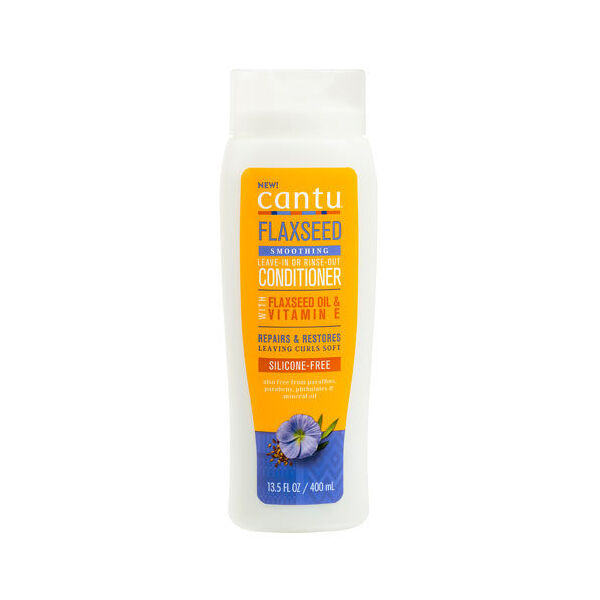 Cantu Flaxseed Smoothing Leave-In or Rinse Out Conditioner 13.5 fl.oz