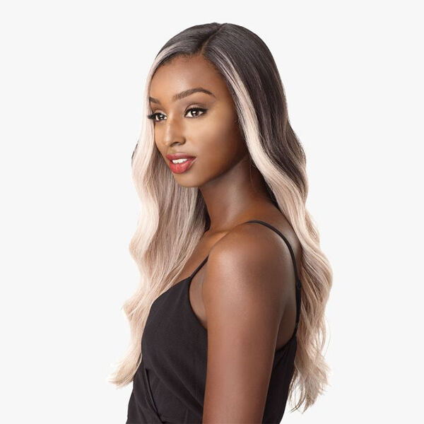 SENSATIONNEL SYNTHETIC EMPRESS CURVED PART LACE FRONT WIG - NASHA - Image 3