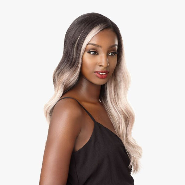 SENSATIONNEL SYNTHETIC EMPRESS CURVED PART LACE FRONT WIG - NASHA - Image 4