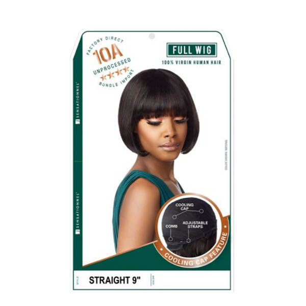 SENSATIONNEL 100% Virgin Human Hair 10A Full Wig - 10A STRAIGHT 9" - Image 2