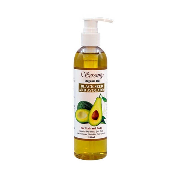 SERENITY BODY BLACK SEED AND AVOCADO OIL 8oz