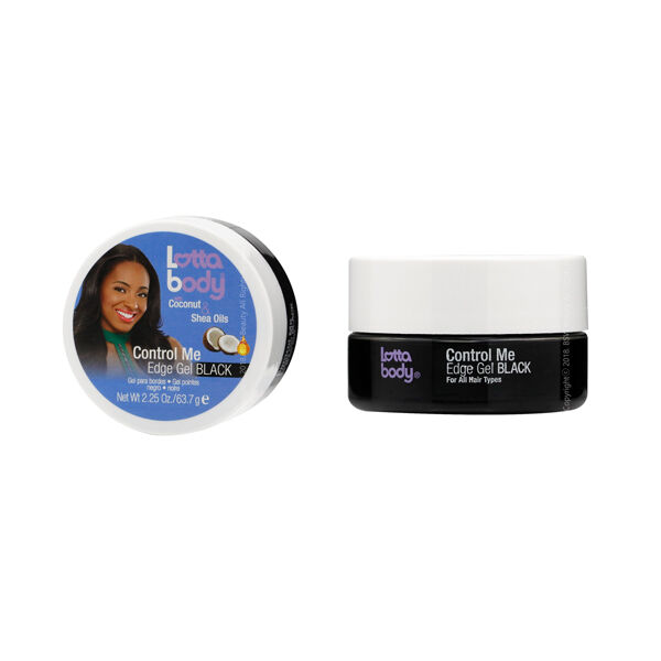 LOTTABODY COCONUT & SHEA OILS CONTROL ME EDGE GEL - BLACK 2.25OZ