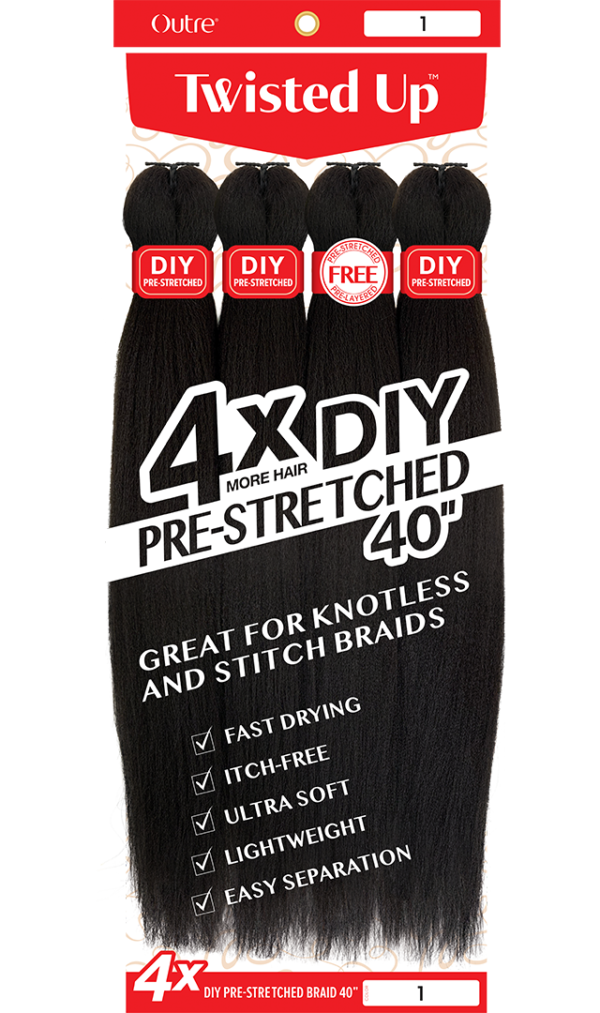 Outre X PRESSION TWISTED UP 4X DIY PRESTRETCHED BRAID 40" - Image 2