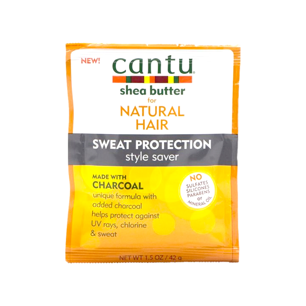 Cantu Shea Butter For Natural Hair Sweat Protection Style Saver with Charcoal 1.5oz