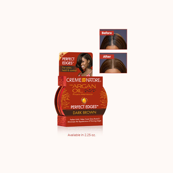 Creme of Nature Argan Oil Perfect Edges DARK BROWN 2.25oz