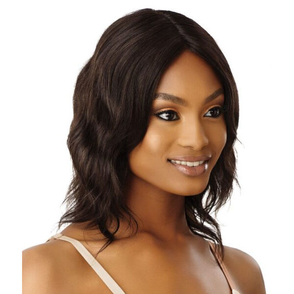 OUTRE MYTRESSES GOLD LABEL UNPROCESSED HUMAN HAIR LACE FRONT WIG - NATURAL WAVE 14" - Image 3