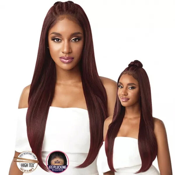 OUTRE SYNTHETIC PERFECT HAIRLINE 13X6 PRE-BRAIDED LACE FRONT WIG - IMAN