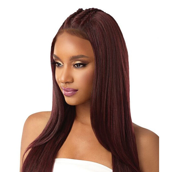 OUTRE SYNTHETIC PERFECT HAIRLINE 13X6 PRE-BRAIDED LACE FRONT WIG - IMAN - Image 4