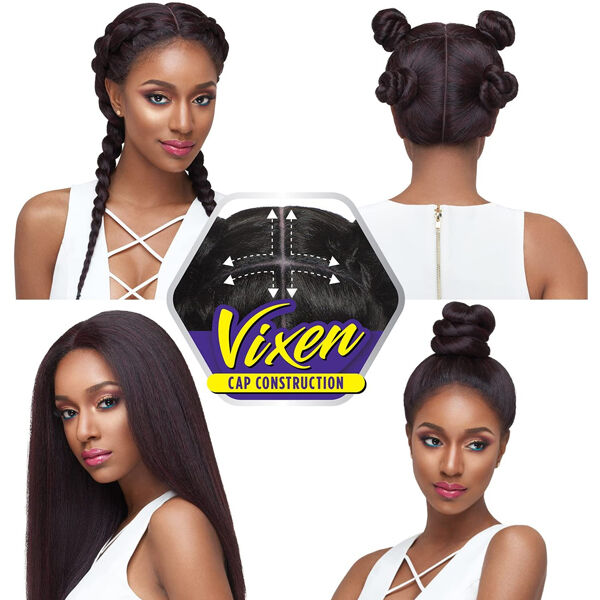 OUTRE SYNTHETIC SWISS X LACE FRONT WIG - VIXEN BLOW OUT STRAIGHT - Image 2