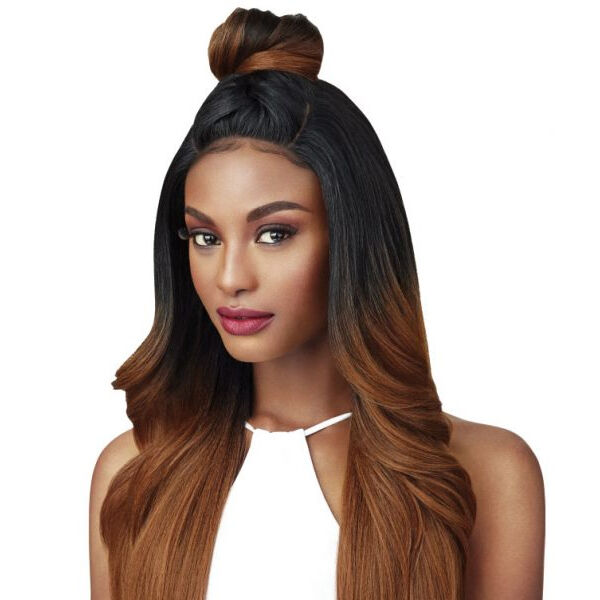 OUTRE SYNTHETIC SWISS U LACE FRONT WIG - KENDALL - Image 3