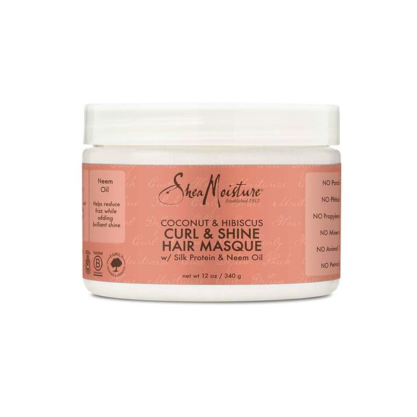 Shea Moisture Coconut & Hibiscus Curl & Shine Hair Masque 12oz