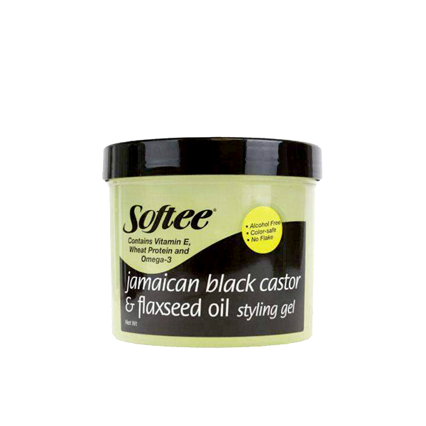 SOFTEE JAMAICAN BLACK CASTOR & FLAXSEED OIL STYLING GEL