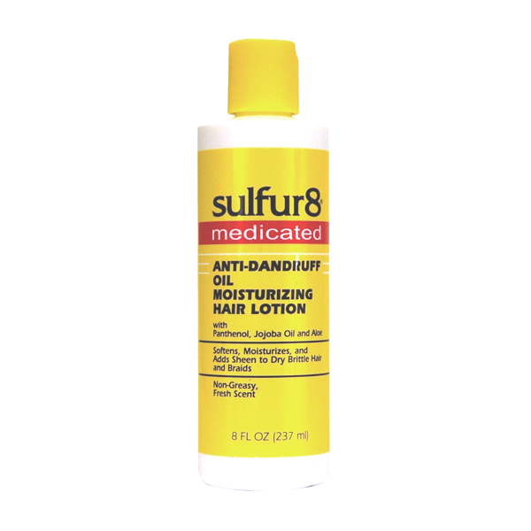 SULFUR 8 MEDICATED ANTI-DANDRUFF OIL MOISTURIZING HAIR LOTION 8oz