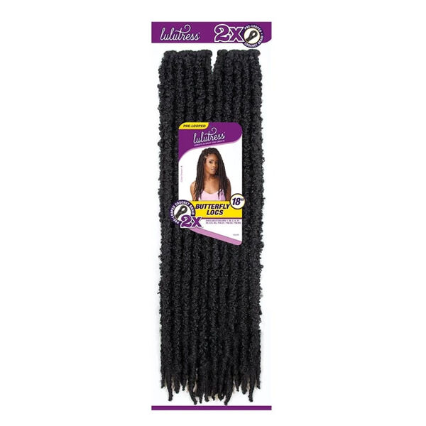 SENSATIONNEL LULUTRESS CROCHET BRAID - 2X BUTTERFLY LOCS 18" - Image 4