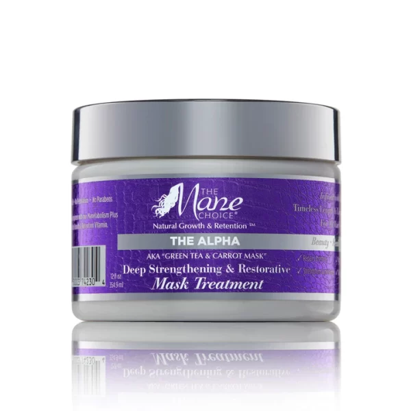 THE MANE CHOICE Green Tea & Carrot Deep Strengthening & Restorative Mask Treatment 8oz