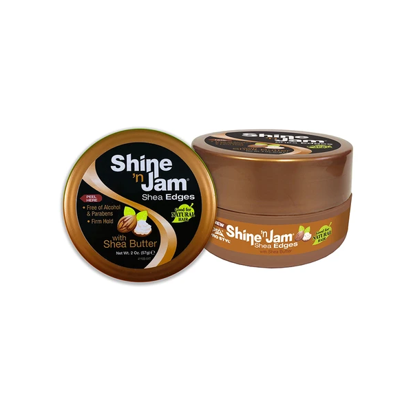 AMPRO Shine ’n Jam® SHEA EDGES CONDITIONING GEL with SHEA BUTTER 2.25oz