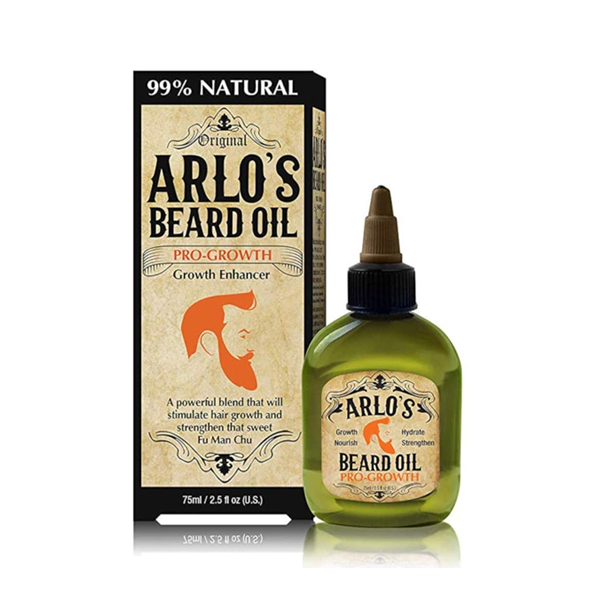 ARLO's Original Beard Oil- Pro Growth with Castor Oil Growth Enhancer 2.5oz