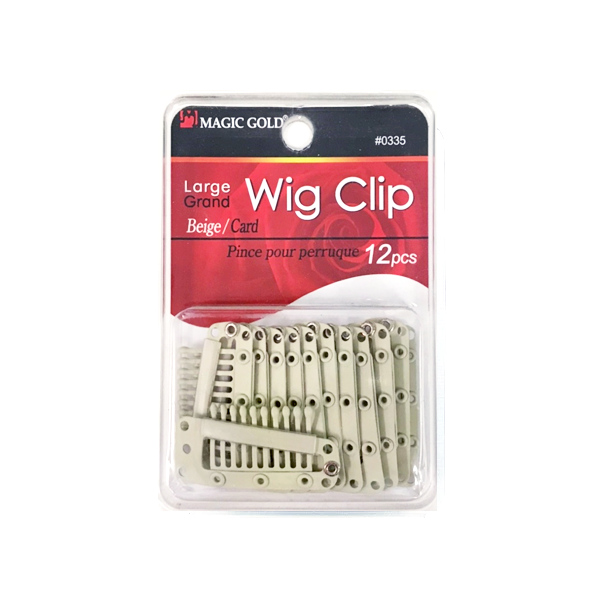 MAGIC GOLD WIG CLIP 12pcs - Beige