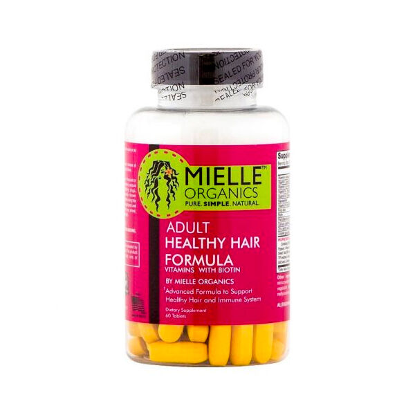 Mielle Organics ADULT HEALTHY HAIR FORMULA VITAMINS 60 TABLETS