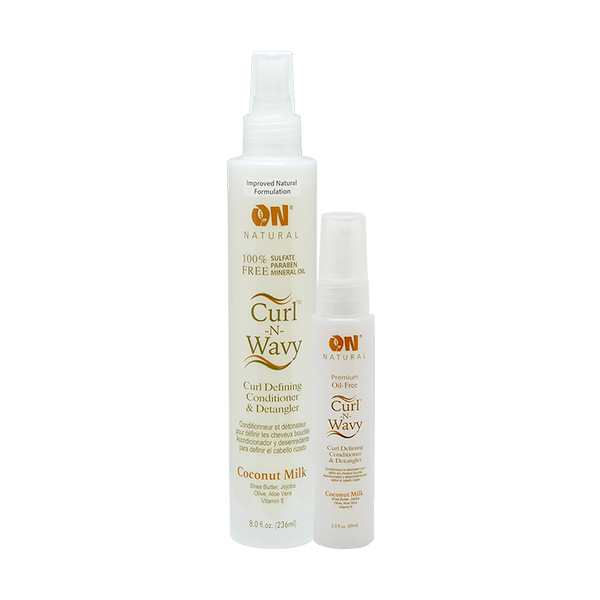 ON NATURAL CURL-N-WAVY CURL DEFINING CONDITIONER & DETANGLER - COCONUT MILK