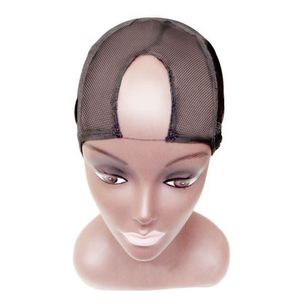 QFITT CENTER PARTING U-PART WIG CAP #5013 BLACK - Image 2