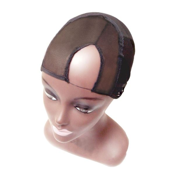 QFITT SIDE PARTING U-PART WIG CAP #5014 BLACK - Image 2