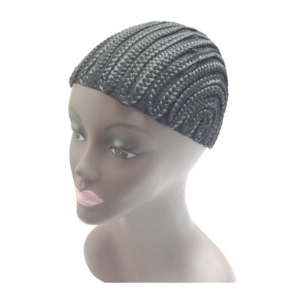 QFITT MAKE YOUR OWN WIG STRAIGHT BACK CORNROW CAP #5024 BLACK - Image 2