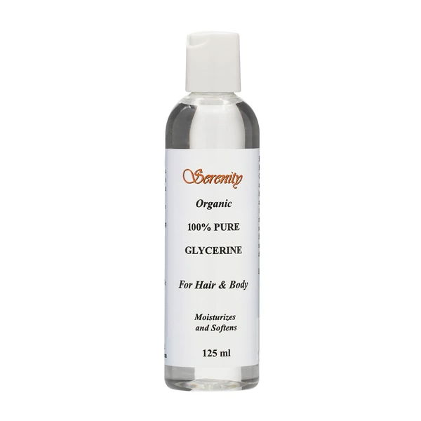 SERENITY ORGANIC 100% PURE GLYCERINE FOR HAIR & BODY 125ml