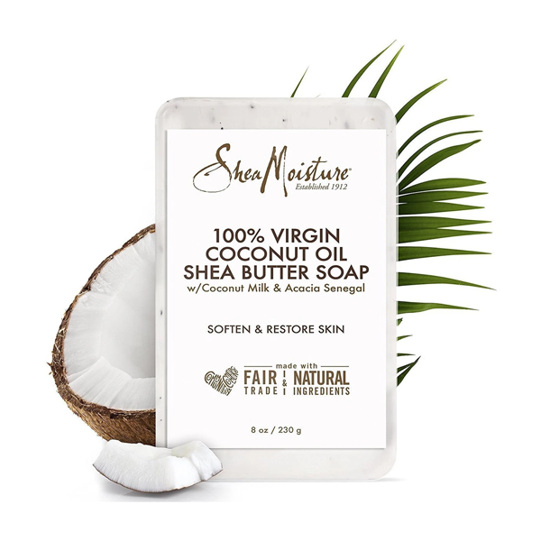 Shea Moisture Soap - 100% VIRGIN COCONUT OIL SHEA BUTTER SOAP 8oz