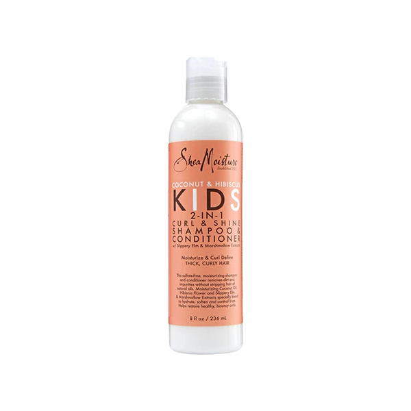 Shea Moisture Coconut & Hibiscus Kids 2-in-1 Curl and Shine Shampoo and Conditioner 8oz