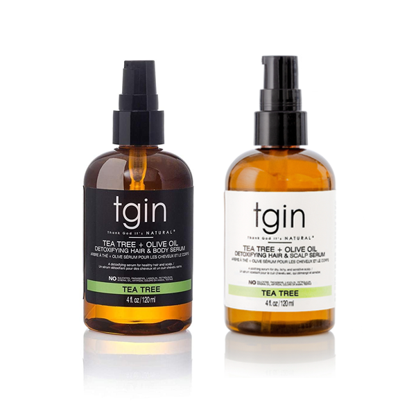 TGIN Tea Tree + Olive Oil Detoxifying Hair & Scalp Serum 4oz