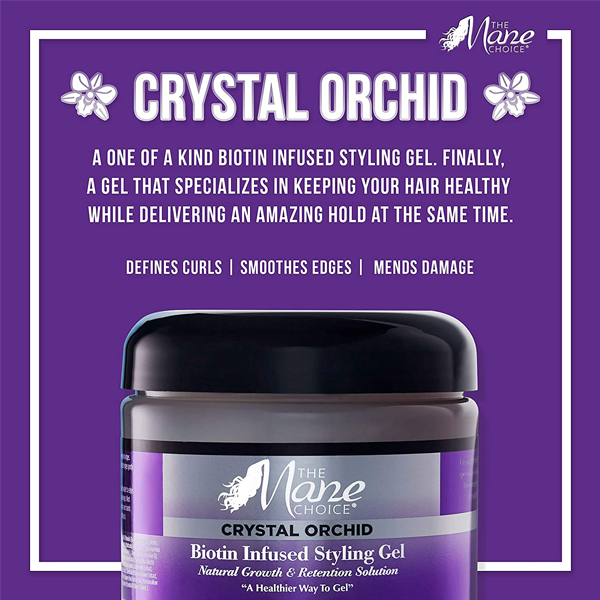 THE MANE CHOICE Crystal Orchid Biotin Infused Styling Gel 16oz - Image 2