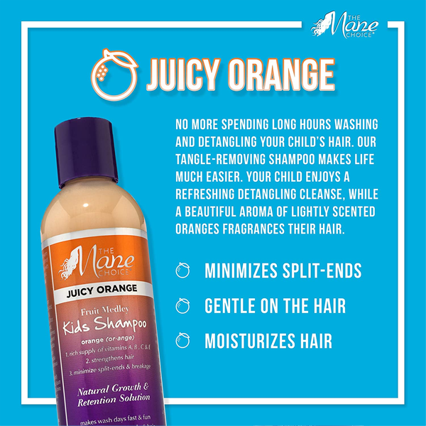 THE MANE CHOICE Juicy Orange Fruit Medley KIDS Shampoo 8oz - Image 3