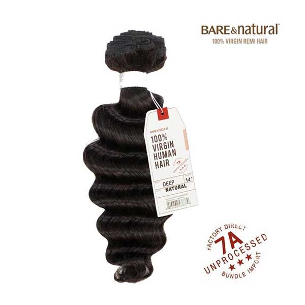 Sensationnel 100% Virgin Remy Human Hair Weave 7A (Bare&Natural) - Deep